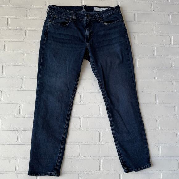 Rag & Bone Low Rise Slim Boyfriend Dark Wash Stretch Denim Jeans sz 29 - Picture 1 of 6